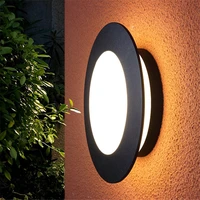 modern villa outdoor led wall lamp waterproof street garden wall light 1520w creative external wall sconces moon lights