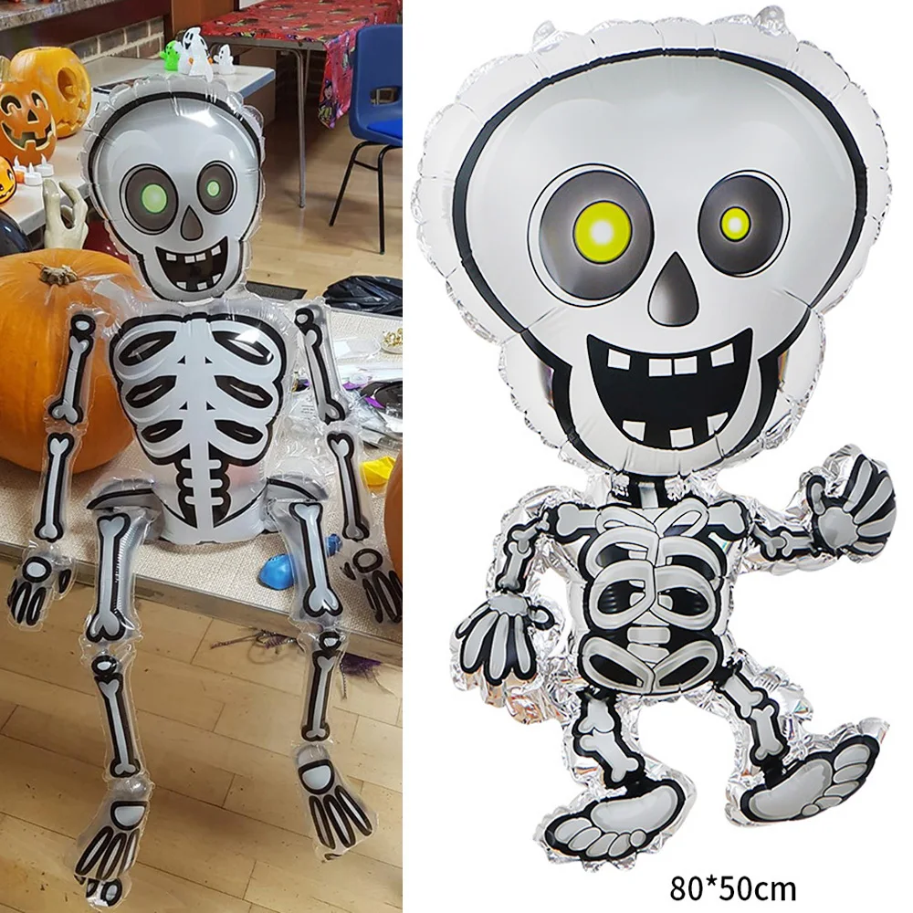 

5 шт., большие шары в виде черепа, 80 х50 см