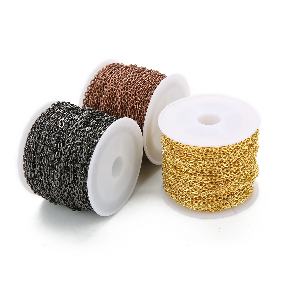 Цепочки крестовые металлические плоские 2-6 мм 10 ярдов/партия