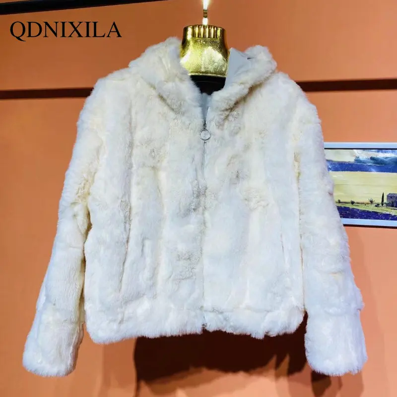 Winter Coat for Women 2022 Fur Coat Women New Rabbit Leather Fur Coat  Fashion Short Fur Warm Coat Fur Coat Jacket Women