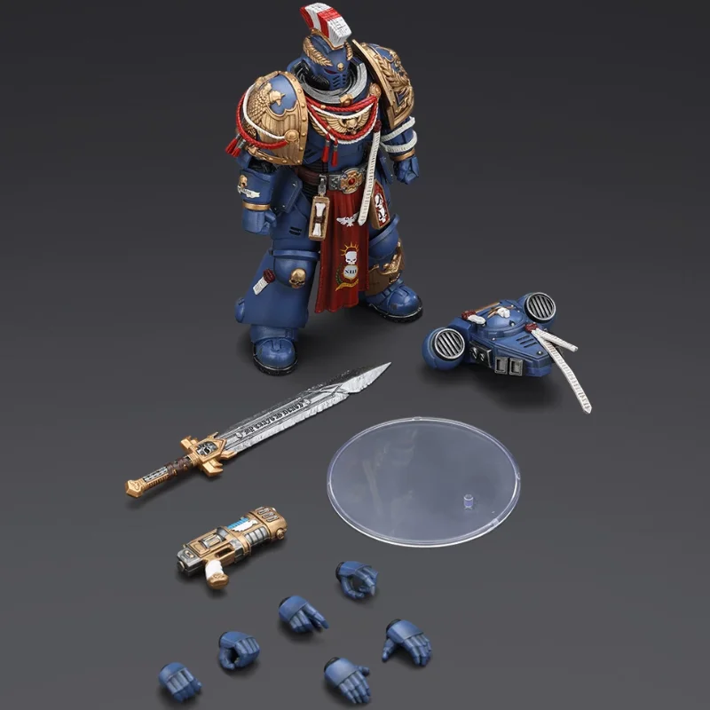 Фото JOYTOY Warhammer 40K Space Marine 2: Совместная серия Ultramarines Relic Primus Armour, полностью подвижная фигурка JT02816, масштаб 1/18 №5
