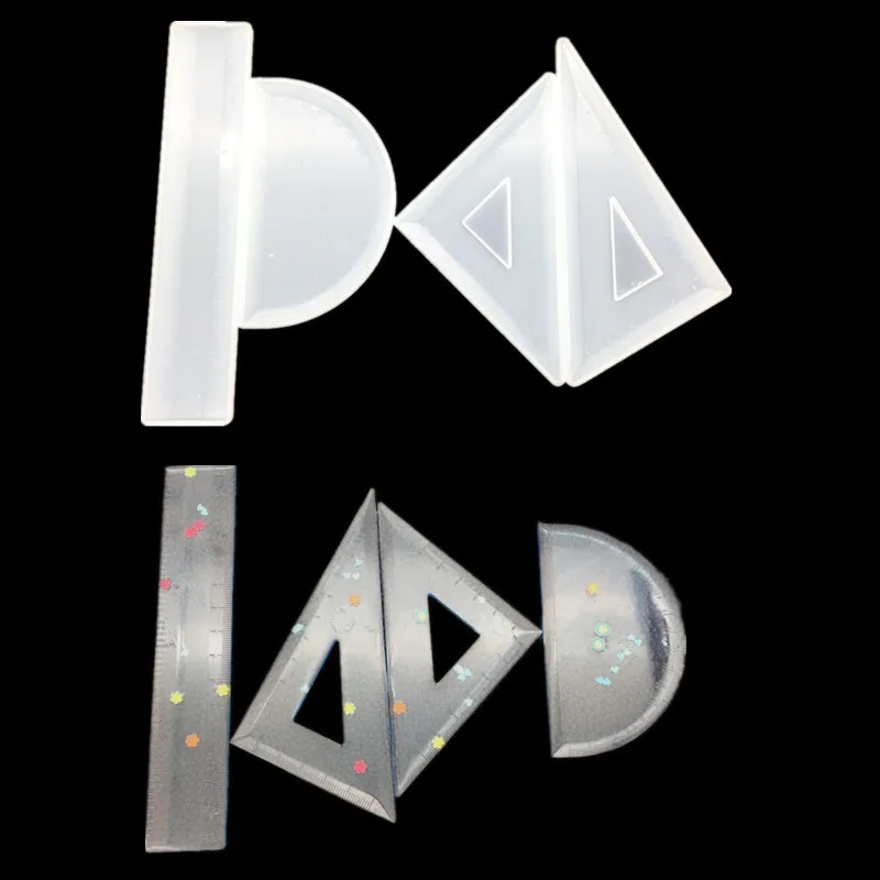 

Ruler Epoxy Resin Silicone Mold Protractor Triangle Right Angle Ruler Mould DIY Craft Jewelry Making Tools Resin Casting Molds