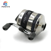 large fishing reel bl40 stainless steel closed wheel outdoor hunting slingshot shooting with 5 nylon line 40m wristband