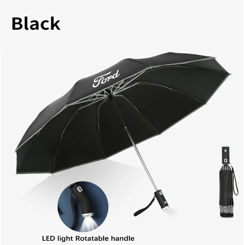 

Автомобильный светодиодный светильник, автоматический складной ветрозащитный зонт от солнца для Ford Focus Mondeo Raptor Fusion Kuga Edge Explorer Ranger Puma