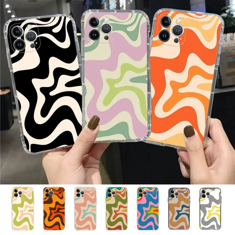 

Liquid Swirl Abstract Pattern in Beige and Sage Green Phone Case for iPhone 11 12 13 mini pro XS MAX 8 7 6 6S Plus X 5S SE 2020