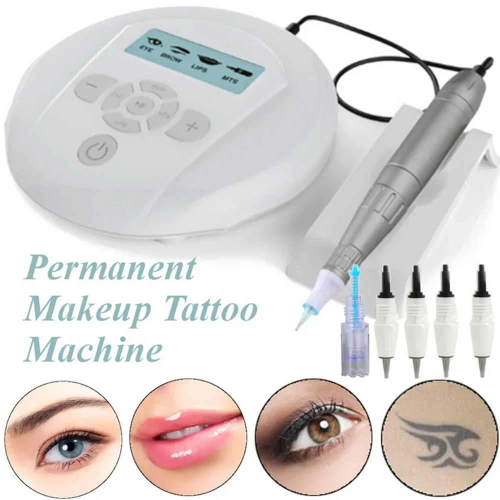 

Artmex V6 Rotary Tattoo Machine Permanent Makeup Eyebrow Micropigmentation Device Eye Brow Lip Derma Pen With 5Pcs Needles