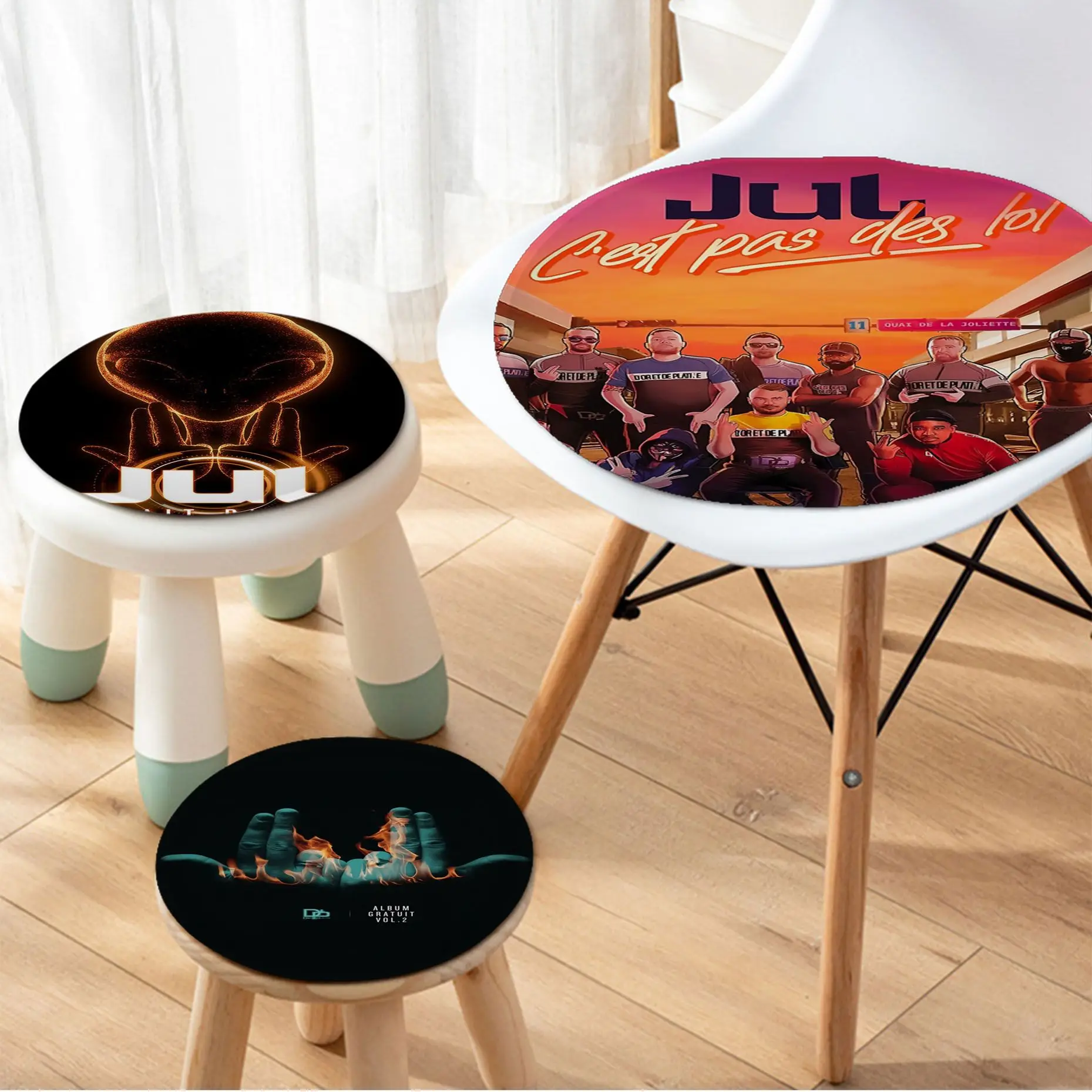 

JuL C'est Pas Des Lol Art Four Seasons Plush Cushion Home Back Cushion Soft Comfortable 50x50cm Cushion Pads