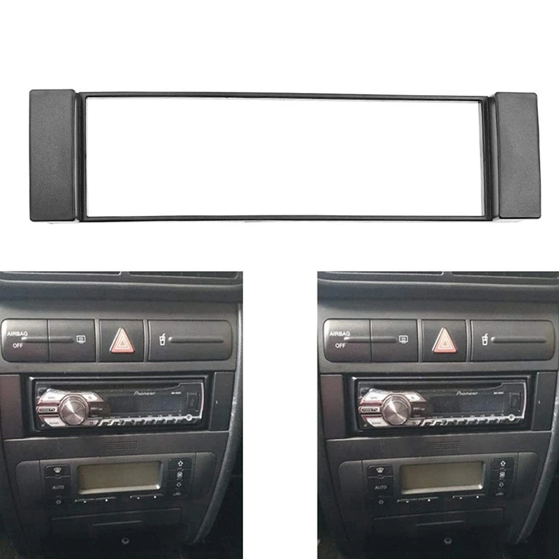 Фото Fascia 1 Din рамка для-Audi A3 8L A6 4B сиденье Toledo Leon Fiat Scudo Stereo Facia Plate Dash CD Trim 1 DIN Радио Чехол №3