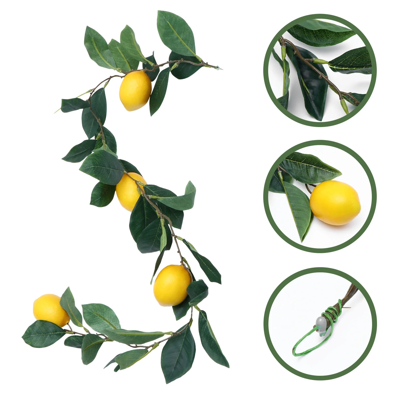 

Lemon Garland Artificial Fruit Fake Greenery Vines Vine Faux Flower Leaf Branches Simulation Summer Hanging Decoration Decor