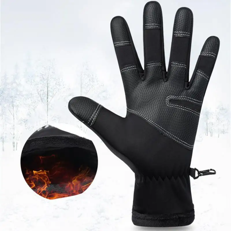 

Winter Gloves Touch Screen Cycling Warm Gloves Waterproof Windproof Cold Weather Glove Skiing Running Mitten Cycling Equipment