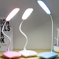 rechargeable table led lamp bright three speed dimming reading book lamp usb charging plug in eye protection study lights