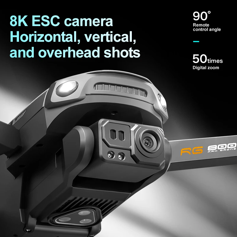 Фото Профессиональный GPS-дрон с камерой 8K, FPV, бесщеточным двигателем, автоматическим обходом препятствий, дальностью 3000 м, временем полета 25 минут, на радиоуправлении №2