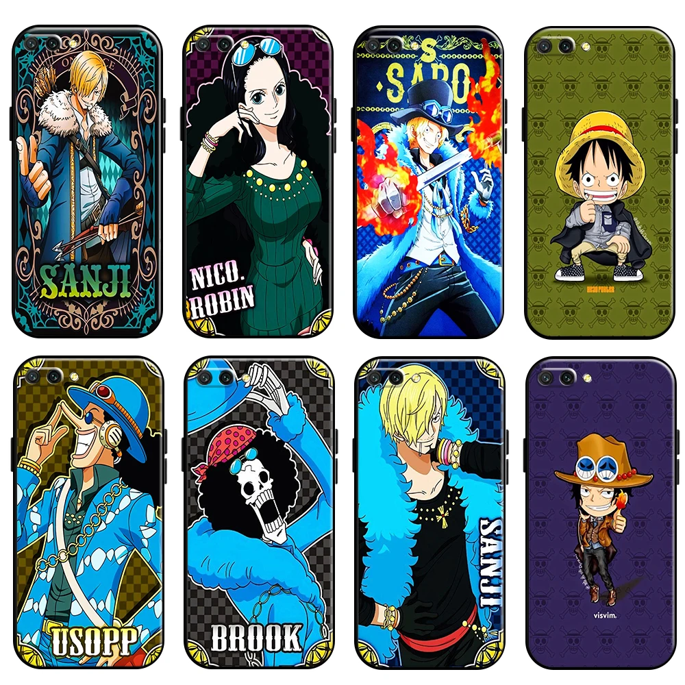 

One Piec Luffy For Huawei Honor 10 10i 9 9A Honor 10X 9X Lite Pro Phone Case Carcasa Back Soft Coque Silicone Cover Black TPU