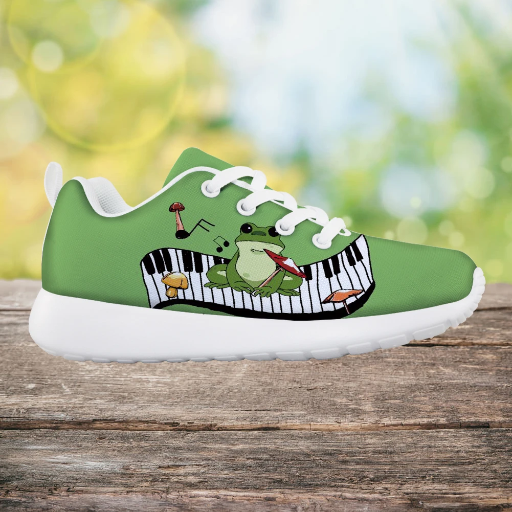 

Cute Frog Shoes for Kids Animal Pattern Anti-slip Leisure Running Sports Girl Shoes Brand Designer Comfort Tenis Para Niño 2023