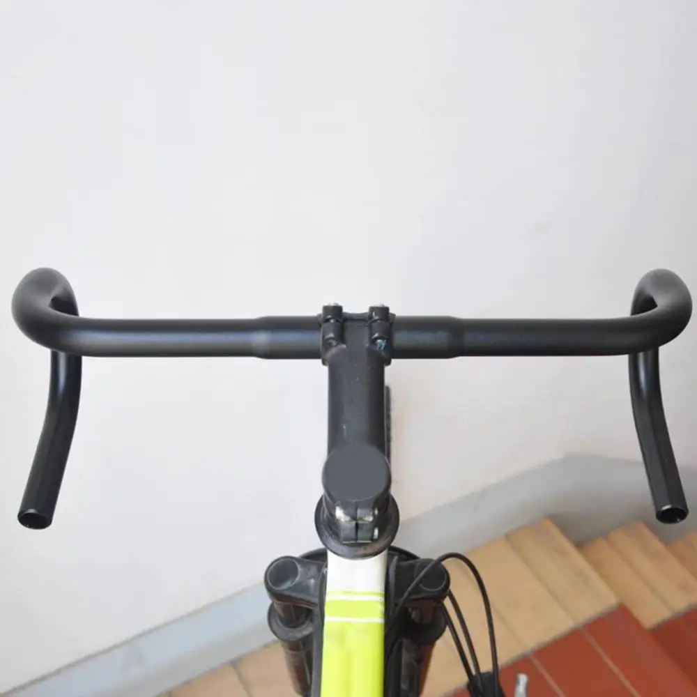 Bicycle Handlebar 400/420/440mm Bike Road Bicycle Carbon Fiber Fixed Gear Drop Bar Bent Handlebar Bicycle Parts