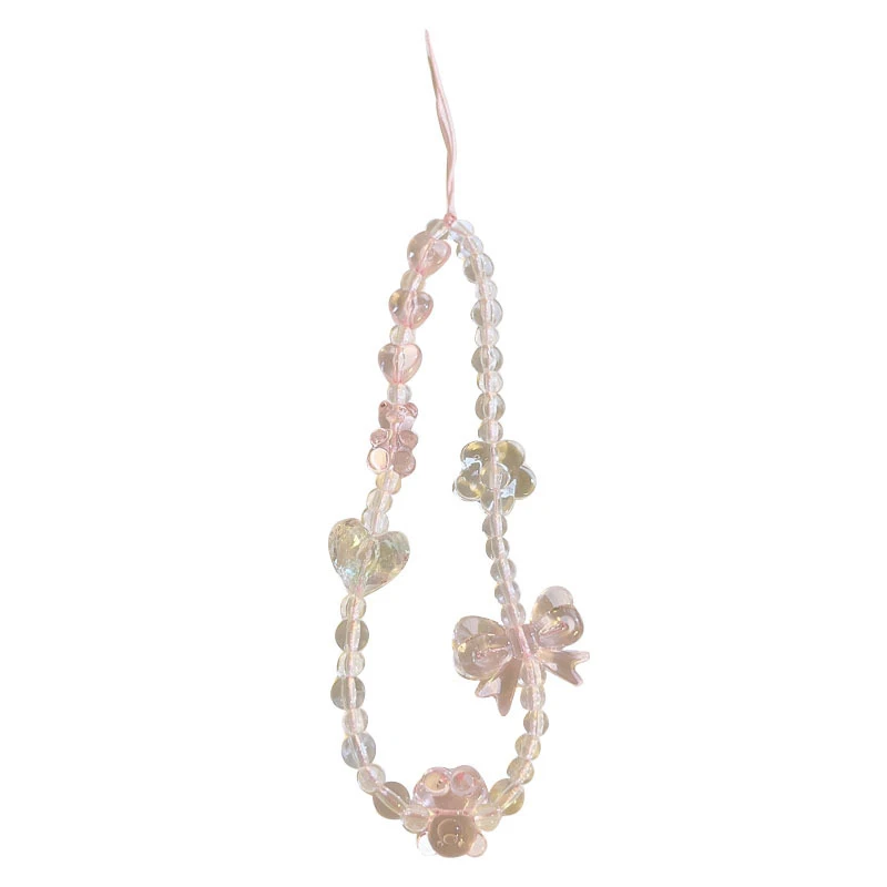 Цепочка для телефона с милым медведем бабочкой цветком модная подвеска ремешка