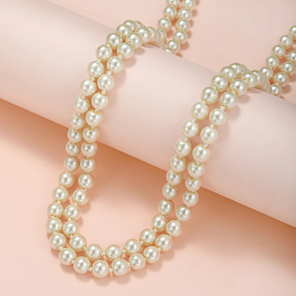 Винтажное Элегантное ожерелье из пресноводного жемчуга, модное ожерелье-чокер из бисера Exiqusite для женщин и девушек, ювелирные изделия, подарки