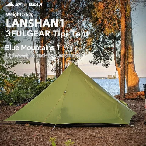 3F UL GEAR LanShan1 PRO синяя палатка для кемпинга 1 человек