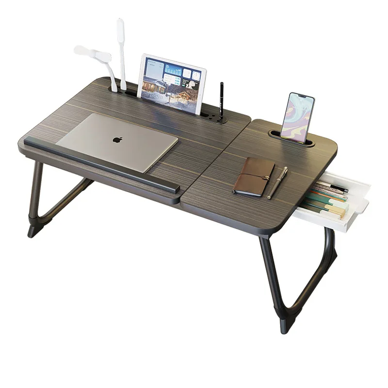 

Folding Laptop Desk for Bed & Sofa Laptop USB Bed Tray Table Desk Portable Lap Desk for Study and Reading Bed Top Tray Table