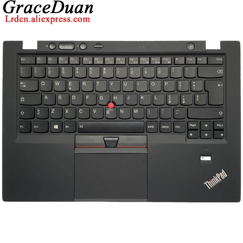IT итальянский черный верхний чехол для клавиатуры упор рук Lenovo Thinkpad X1 Carbon 1st Gen1 G1