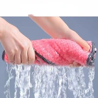kitchen daily dish towel dish cloth kitchen rag non stick oil thickened table cleaning cloth absorbent scouring pad