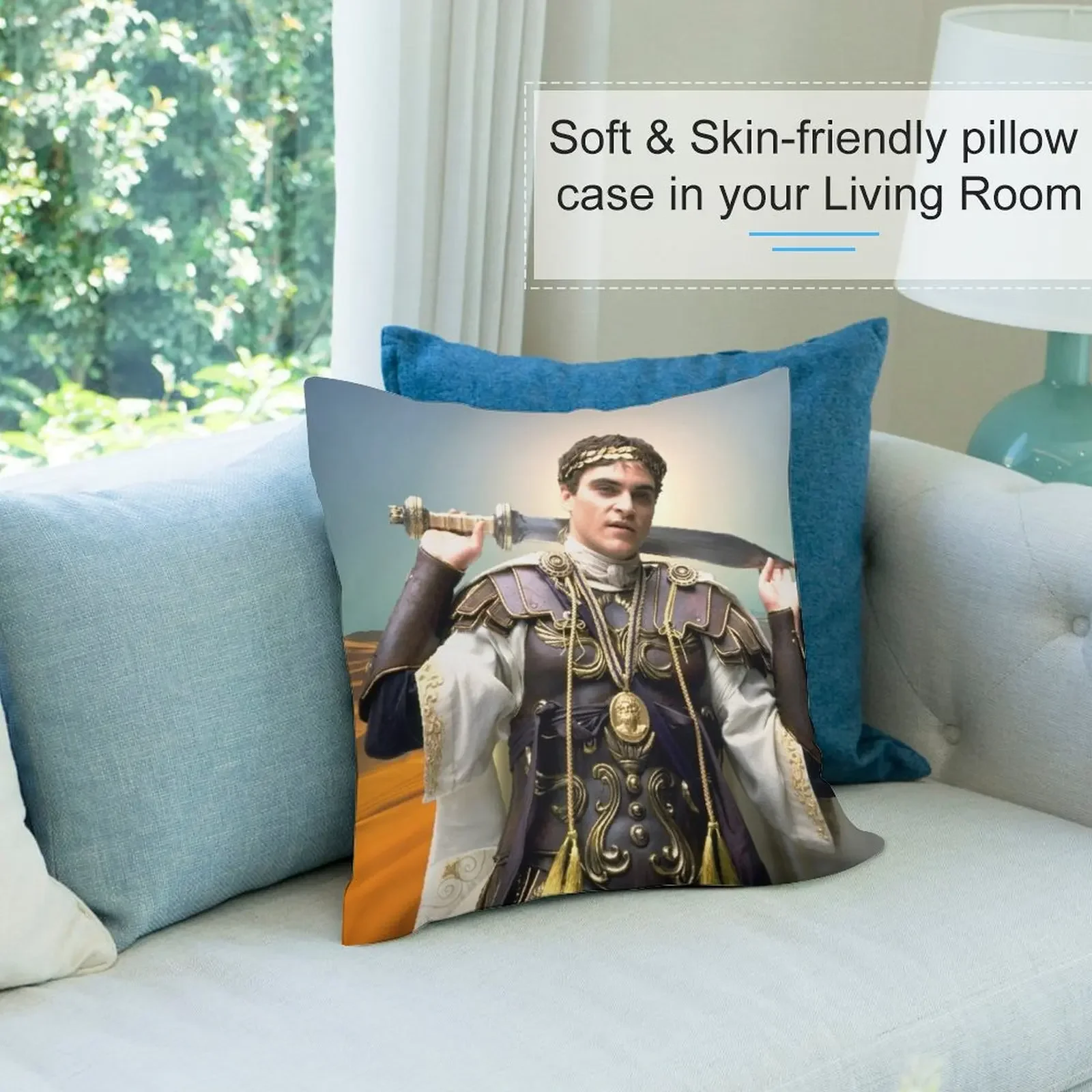 Хоакин Феникс - Гладиатор 2 декоративная подушка наволочка рождественские