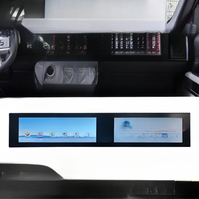 Фото Для Land Rover Defender 2020-2025 90/110/130 Обновление 33,6-дюймовый двухэкранный интерактивный центральный навигатор с управлением №1