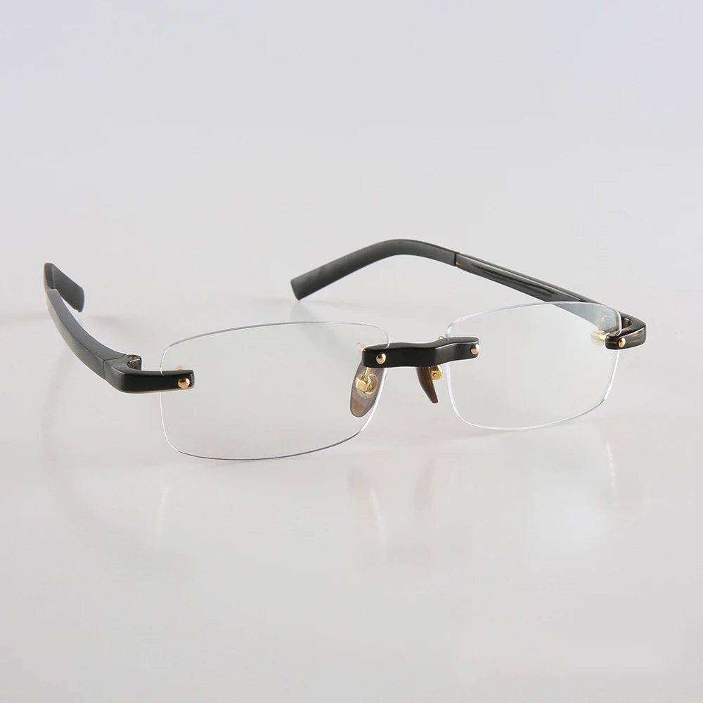 

Eyeglass Frames For Men Women Rimless Square Handmade Horn Reading Prescription Glasses Frame Unique Anti Blue Optical Eyewear