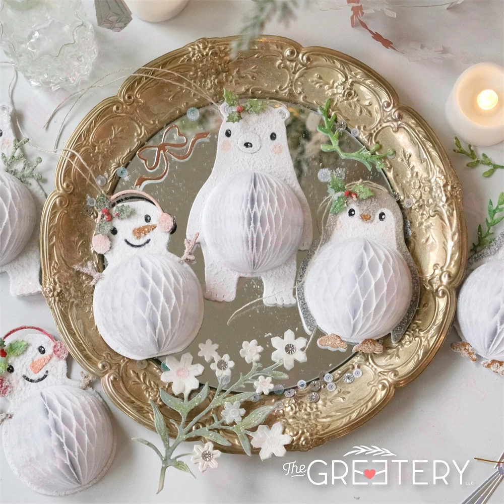 Металлические штампы для скрапбукинга Polar Bear and Birds
