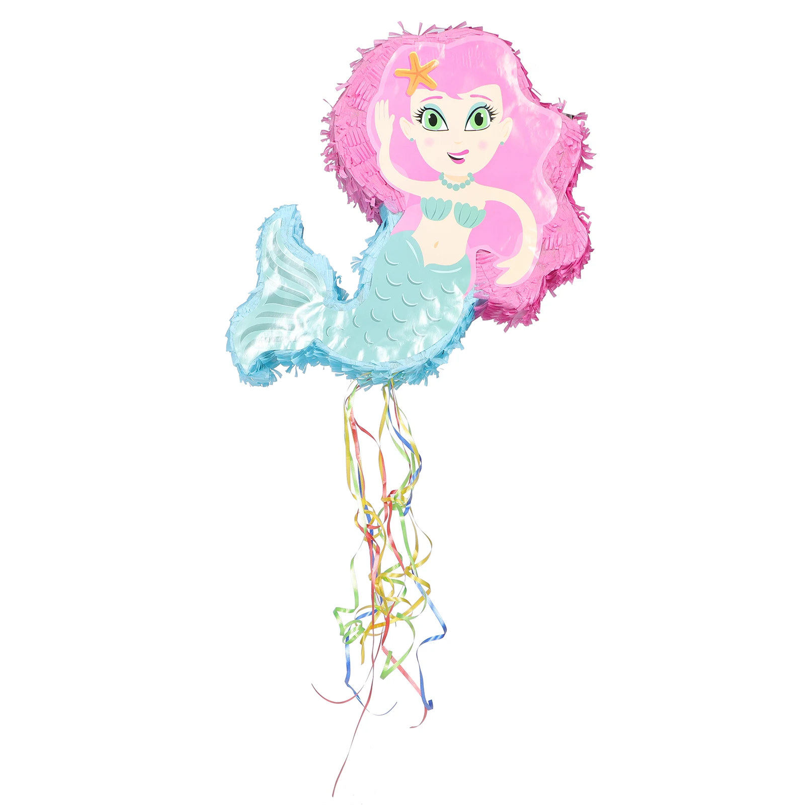 

Plaything Children Smashing Pinata Toy Paper Pinata Plaything Mermaid Pinata Filled Toy for Children Birthday Party