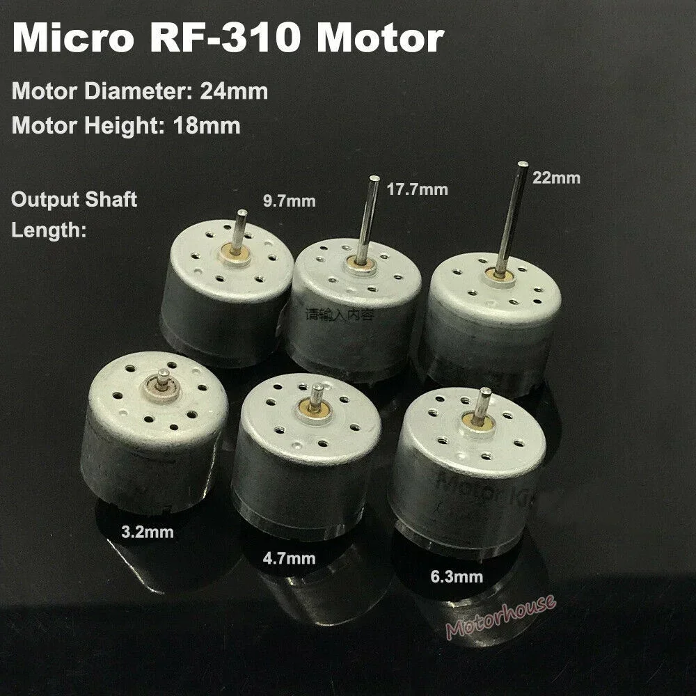 

Двигатель постоянного тока Micro Small 310 RF-310T-11400 2 мм