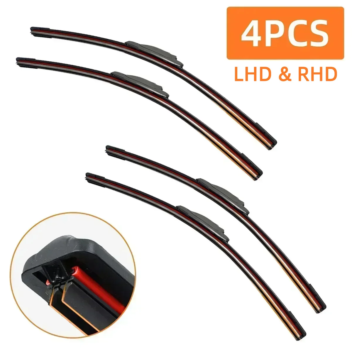 

Щетки стеклоочистителя автомобиля для INFINITI G25 G35 G37 Sedan 2003-2015, двойные резиновые дворники, зимняя летняя одежда, аксессуары с крючками