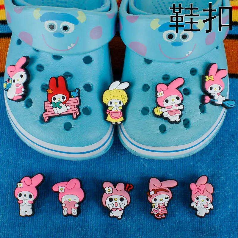 

Sanrio Melody Cartoon Character PVC Shoe Buckle Wholesale Available Sale Cartoons Decorations Croc Jibz Charms Kids X-mas Gifts