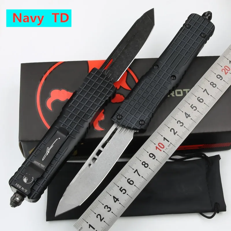 MT Navy TD Aluminium Handle D2 Steel Blade Survival EDC Camping Fruit Vegetable Kitchenware Kitchen Tool Key Utility Knife