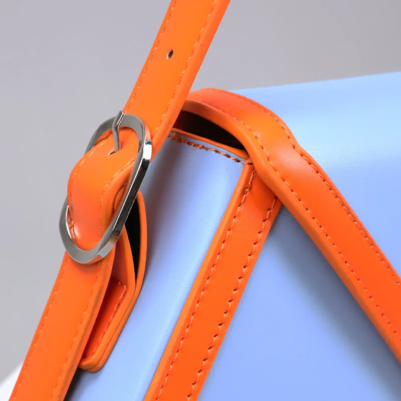 Fashion Women's Bag 2022 New Luxury French Shoulder Bag Color Contrast Trapezoid Bag Underarm Bag