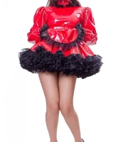frances new hot lolita pvc sissy lockable multi color optional maid clothing customization