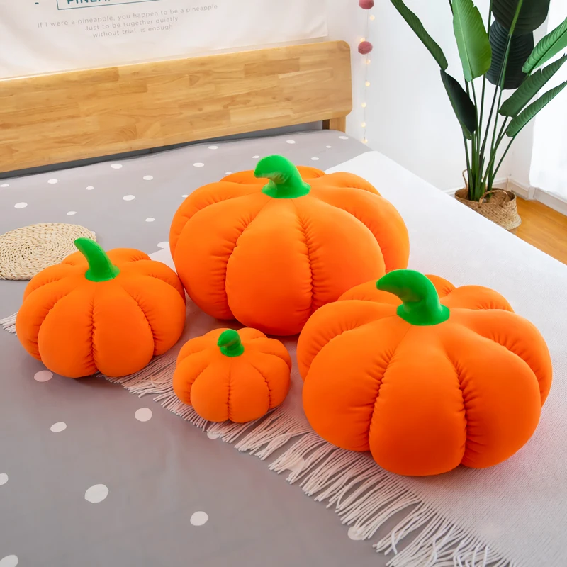 

57cm Cute Soft Pumpkin Plush Toys Office Nap Pillow Home Comfort Cushion Child Decor Christmas Gift Cotton Doll