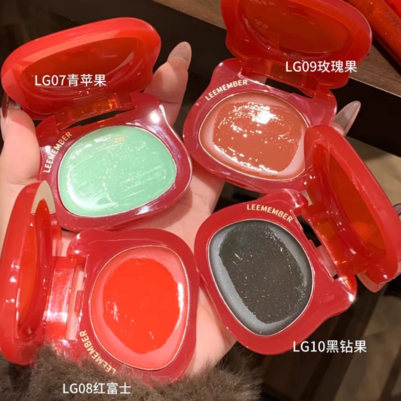LEEMEMBER Косметика Рождественская WaterLight Shimmer Blush Губная помада Многоразовое красное