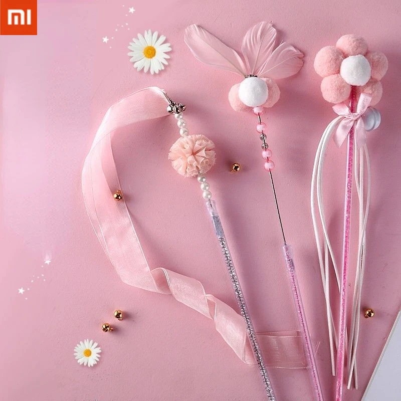 

Xiaomi Teasing Cat Toy Teasing Feathers Cat Stick Bite Resistant Kitten Self Entertainment Interactive Long Rod Durable Pet Toy