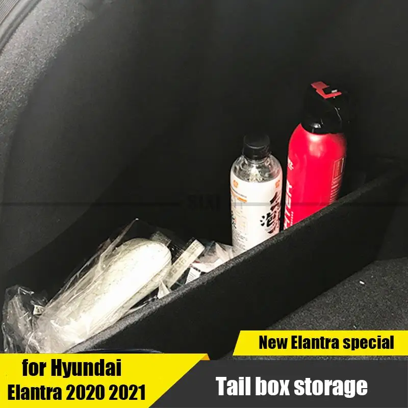 

for Hyundai Elantra Avante CN7 2020 2021 trunk storage baffle storage box storage and finishing