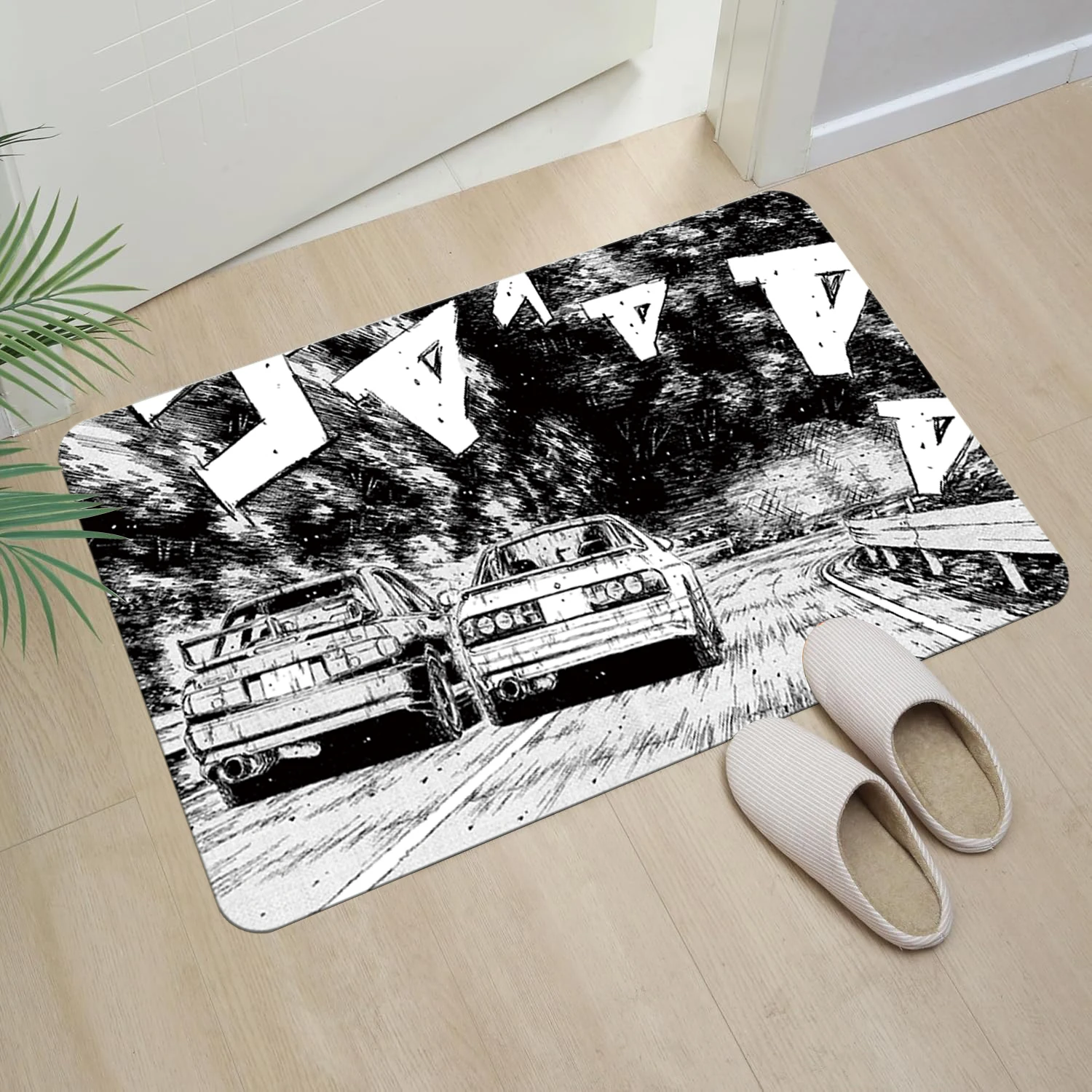 Приветственный коврик для гоночного автомобиля спальни приветственный