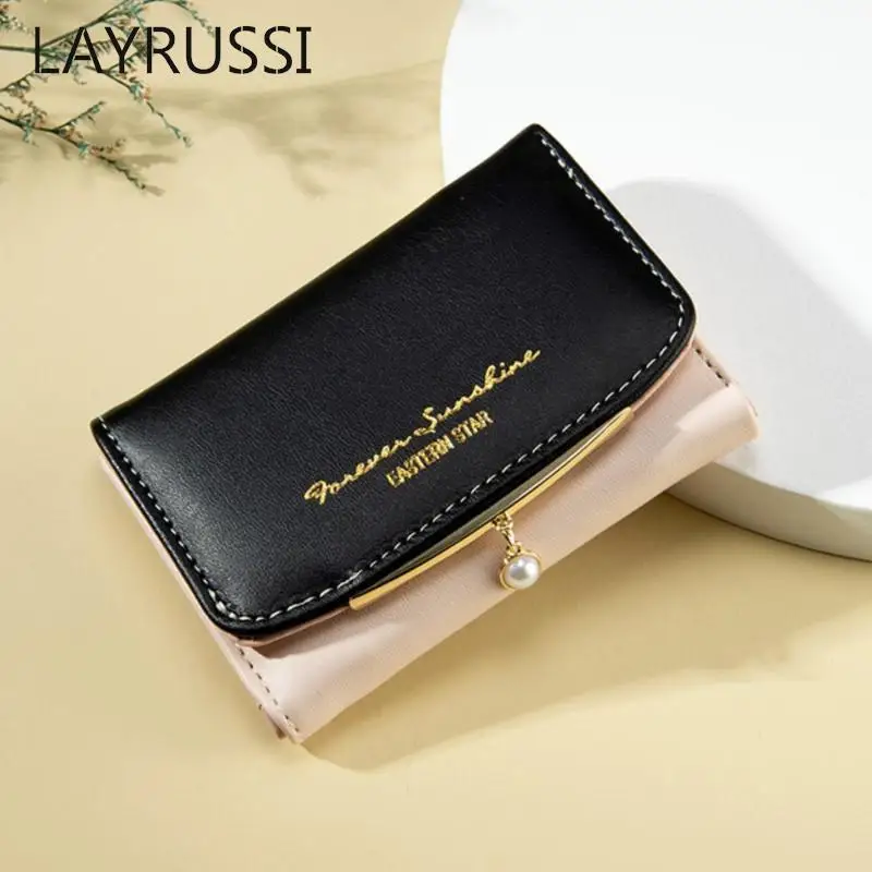 Дизайнерские кожаные женские кошельки LAYRUSSI роскошный женский кошелек с