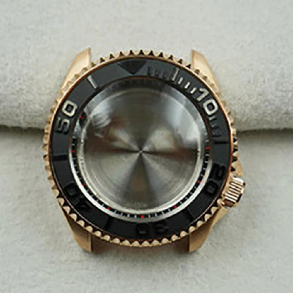 

For NH35 NH36 Case 42mm Waterproof Steel Rose Gold Watch Case Mechanical Watches Modified Part for 4R35A 4R36A Movement