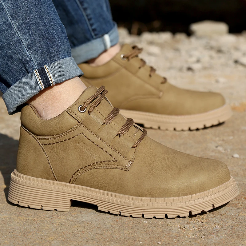 Work Safety Shoes Men's Safety Boots Anti-smash Work Shoes With Steel Toe Shoes Men Work Boots Anti-stab Safety Sneakers Male