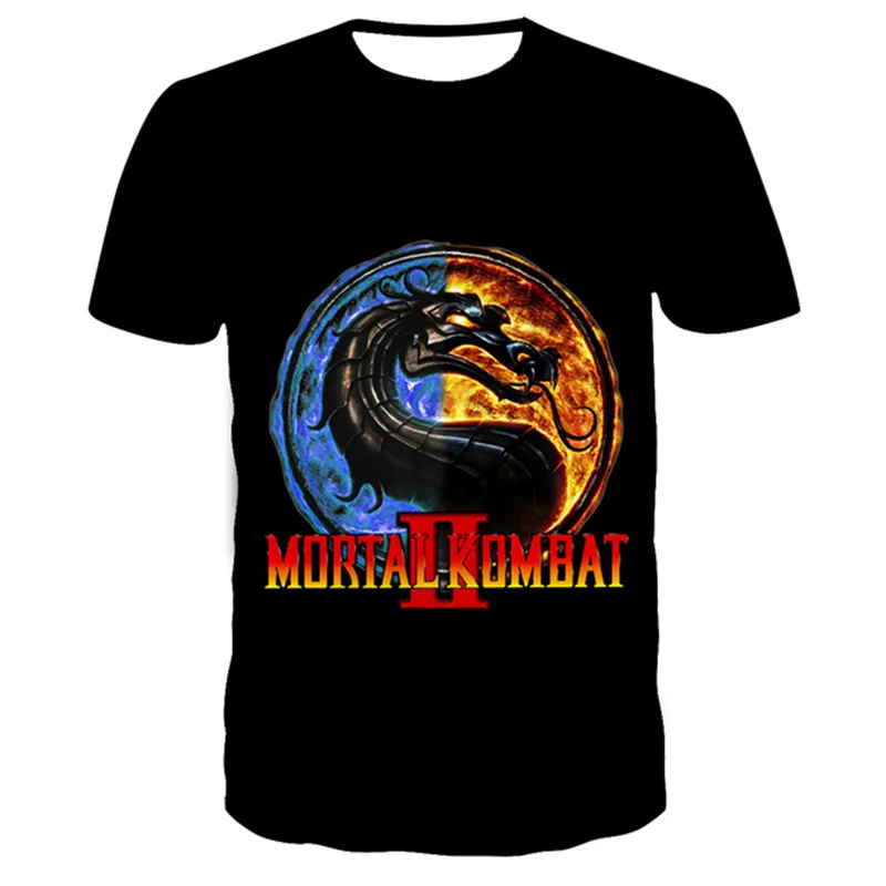 Mortal Kombat 11 футболки с 3D принтом уличная одежда из фильмов модная мужская футболка