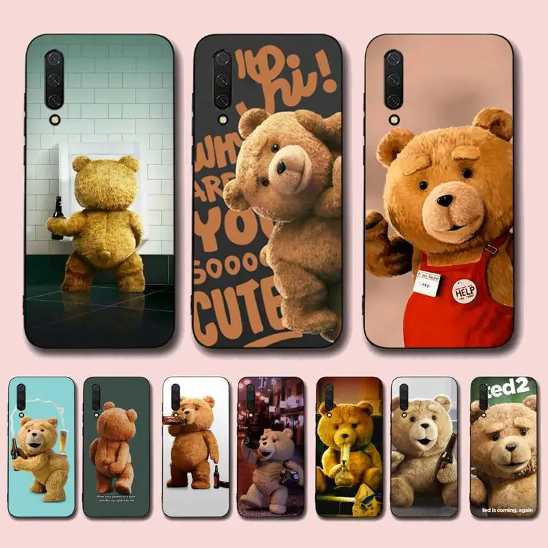 

Funny Teddy Bear Phone Case for Xiaomi mi 5 6 8 9 10 lite pro SE Mix 2s 3 F1 Max2 3