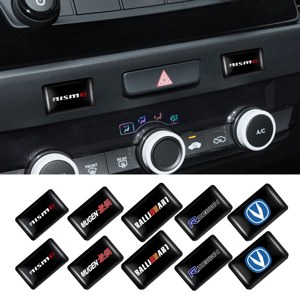 

10pcs Car Window Lift Button Stickers Steering Wheel Badge Interior Decoration For Peugeot 206 308 208 307 3008 207 2008 508 408
