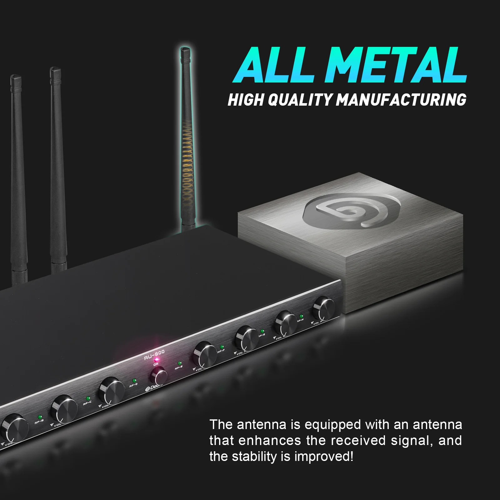 Беспроводная микрофонная система Debra AU800 UHF