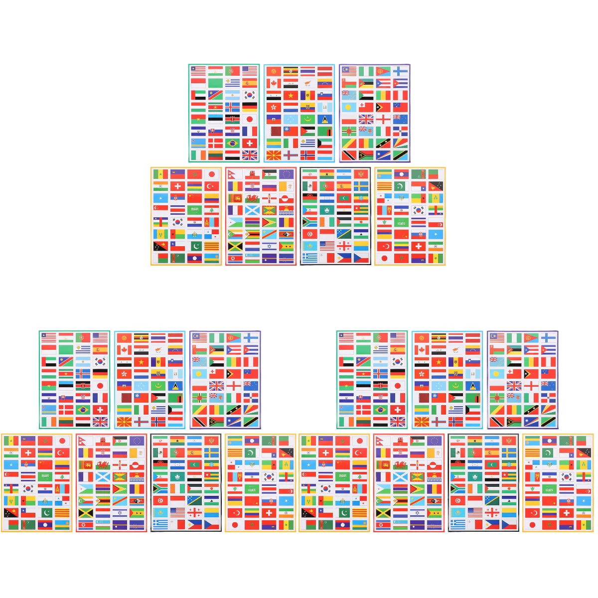 

Stickers Flag World Country National Mapdecals Sticker Kids Decor The Travel Scrapbooking Football Match Flagslabels