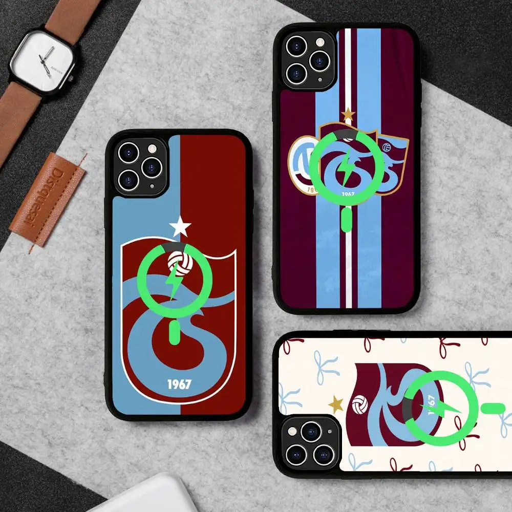 Фото Магнитный чехол для телефона T-Turkey T-Trabzonspor для iPhone 16 15 14 13 12 11 17 Pro Max Plus с поддержкой беспроводной зарядки №2